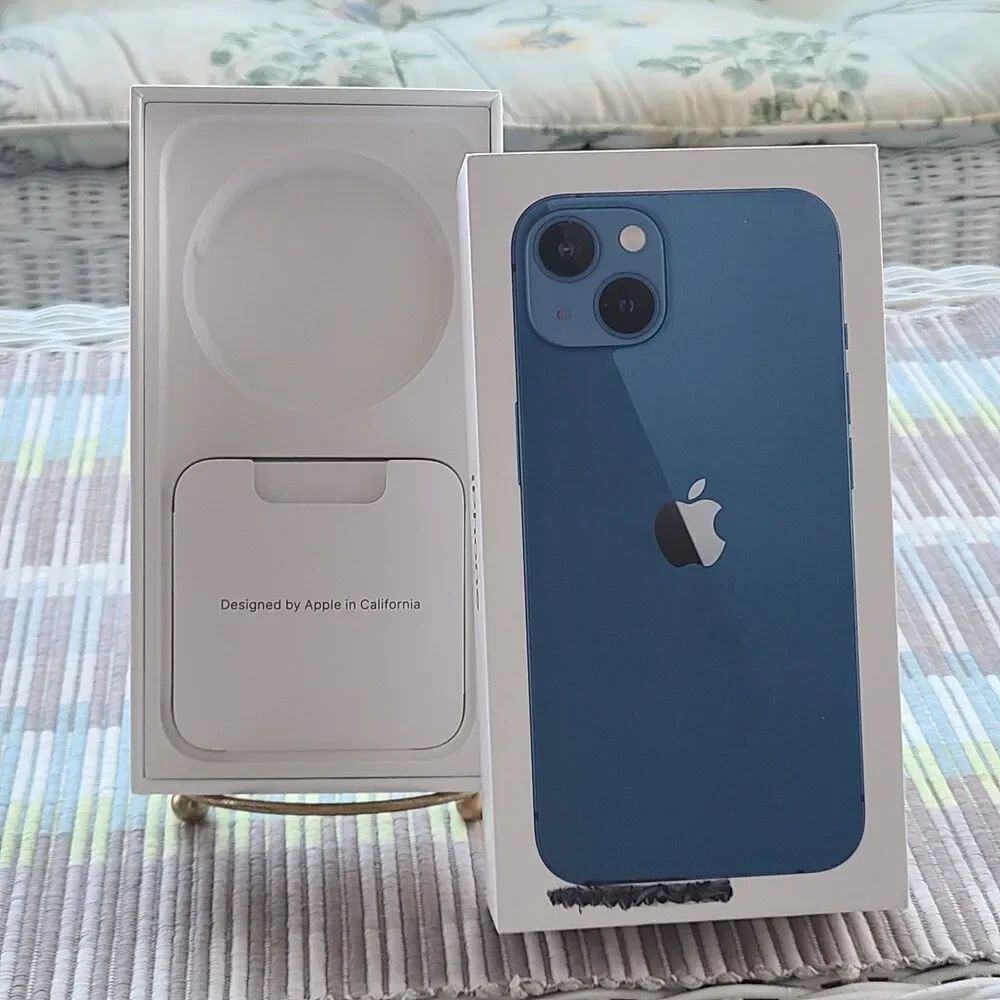 Authentic Replacement BOX ONLY For Apple iPhone 13 - Blue - 128GB - BOX ONLY